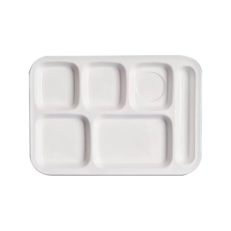 

Huicrown 14-inch 6-Compartment Melamine Fast Food Tray