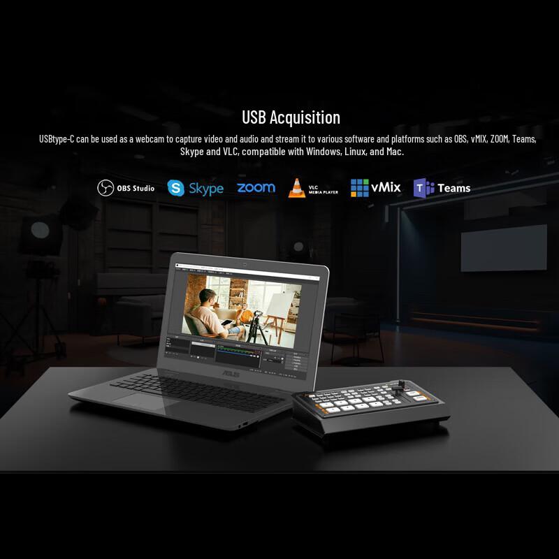 AVMATRIX Black Hornet 3 Pro Live Production Switcher