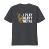 T-shirt Tuba Drôle Je Joue du Heavy Metal vintage Lavé homme Haut Élégant Pour le Quotidien Unisexe Respirant Légèrement mode