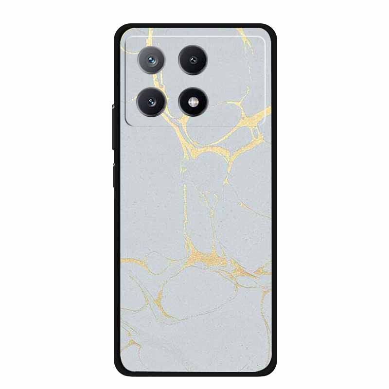 Marble Pattern Phone Case for Poco X6 Pro Clear Edge Cover Funda for Xiaomi Poco X 6 Pro Soft Transparent Coque Color Back Shell
