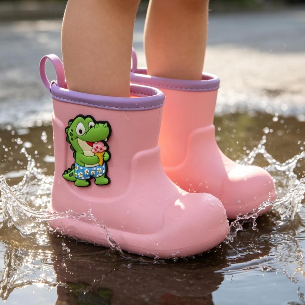 Children's Non-Slip Waterproof EVA Rain Boots - Soft, Breathable Baby Outdoor Footwear