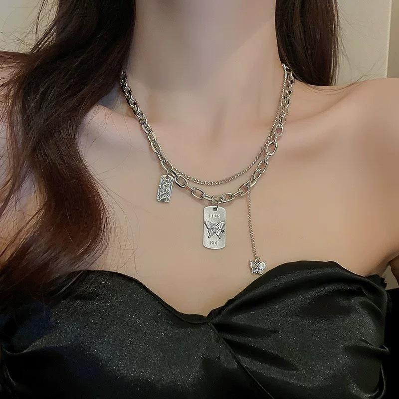 

Korean cold wind diamond love pearl necklace Internet celebrity niche design temperament collarbone chain necklace women