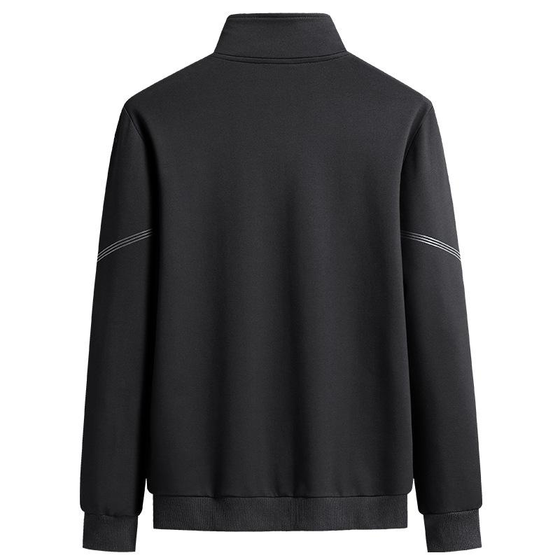 Breathable lightweight new men's spring and fall warm fashion trend casual sports coat | zipper front collar jacket and pants loose fit casual wear