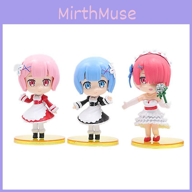 Colorful 6 Edition Rem And Ram Pvc Action Figures From Re Life In A Different World From Zero
