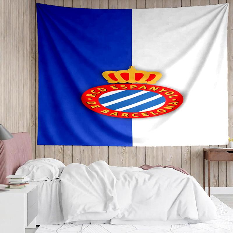Real Sociedad Crest Design Tapestry Accessories Playroom Tapestry, for Bedroom,Livingroom, dormitory Room Wall Decor Fan Birthday Gifts