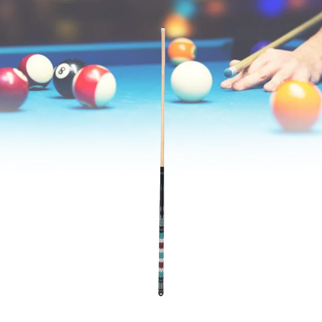 Wood Pool Cue Stick with 13mm Tip 1/2 Slip Billiard Cue Stick 2 Section Pool Table Stick Billiards Supplies