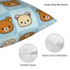 Kawaii Rilakkumas Cartoon  Pillowcase Polyester Cushion Cover Decorative  Throw Pillow Case Cover Home Wholesale 45X45cm