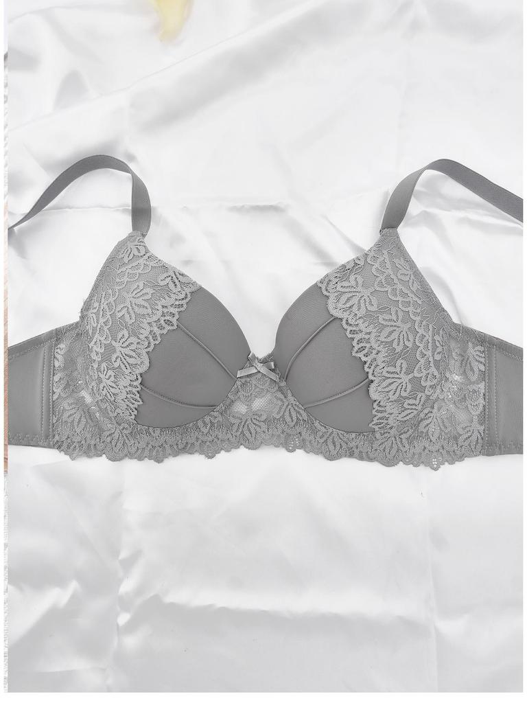 European and American Multicolor Embroidered Lace Bra - Sexy Women's Lingerie