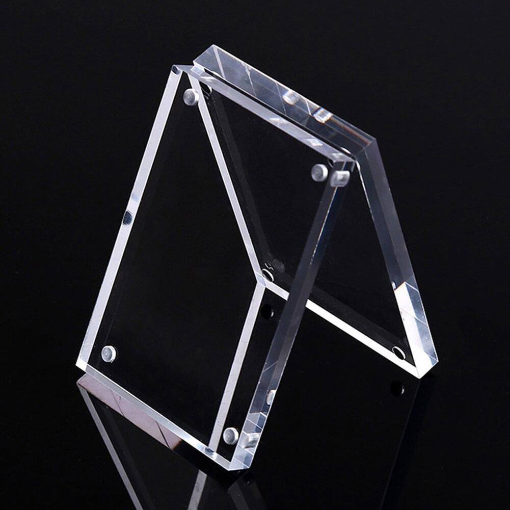 Transparent Acrylic Photo Frame Magnetic Poster Display Stand