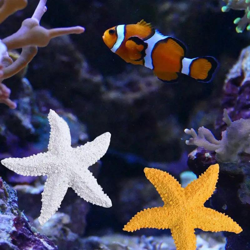 Mini Resin Simulation Starfish - Aquarium Decoration, Mediterranean Style, Cute and Exquisite Starfish Jewelry