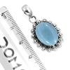 925 Sterling Silver Pendant Women Gemstone Handmade Jewelry Christmas Gift Amazonite Angelite Blue Opal Botswana Agate Mohave Azurite Chrysocolla