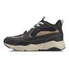 Li Ning Defender Slip Resistant Abrasion Resistant Mid top Sports Casual Shoes Men's Black Umber AGCQ175-2