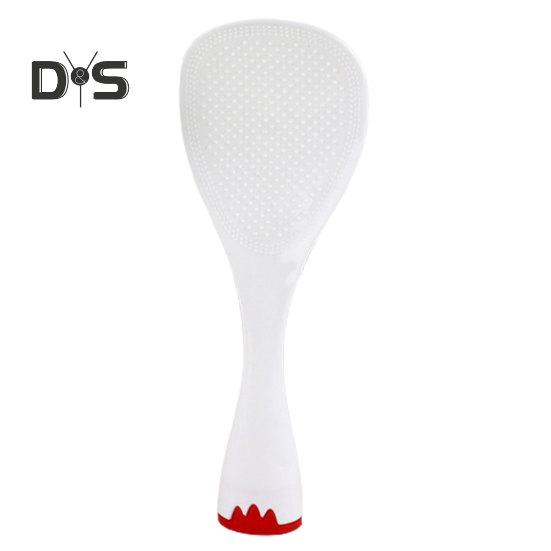 

Легко чистящаяся ложка для риса Зернистый дизайн Удобная прочная и прочная ложка для риса красный