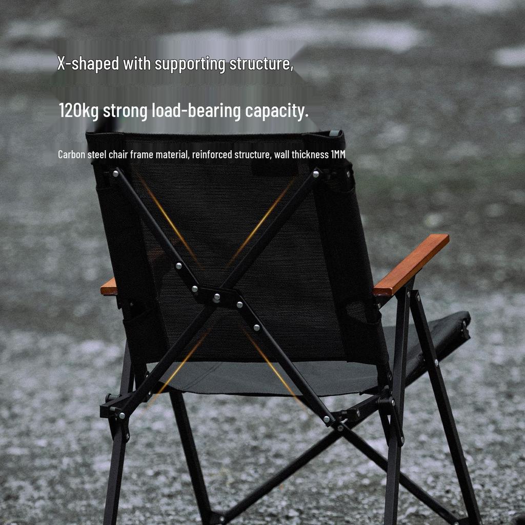 Mountain Breeze Fast Open Camping Picnic Chair – Portable, Adjustable, Outdoor Folding Chair for Beach or Fishing