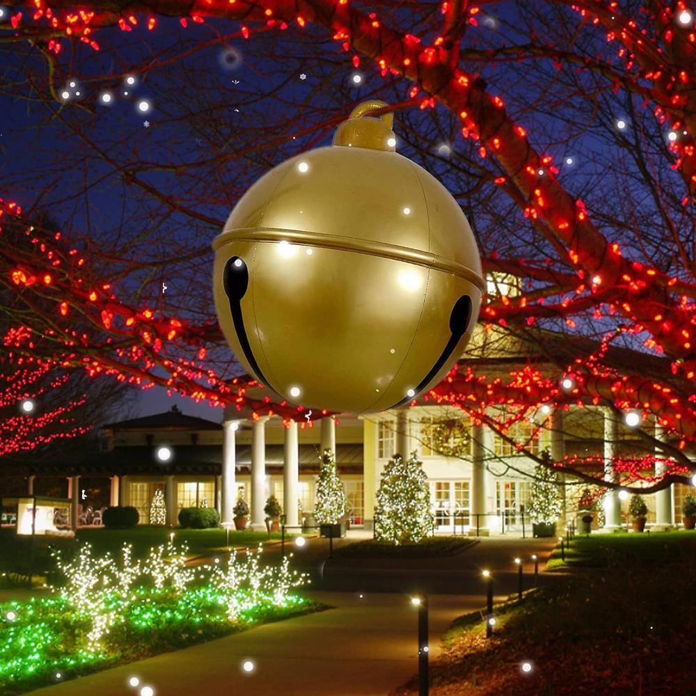 45/60cm Christmas Ball Inflatable PVC Giant Big Balls Outdoor Ornament Xmas Inflatable Toy Ball Christmas Decoration Supplies