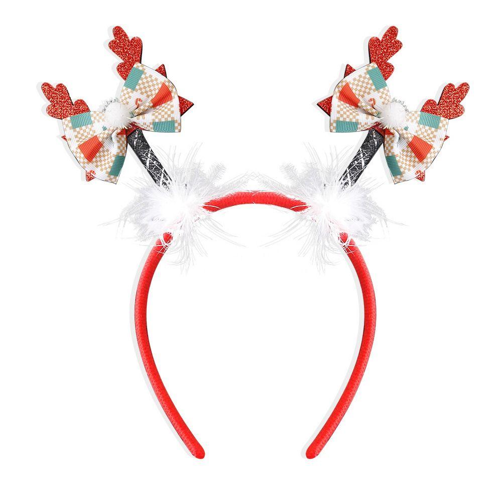 Snowman Reindeer Christmas Headbands Cute Merry Christmas Decorations Party Favors