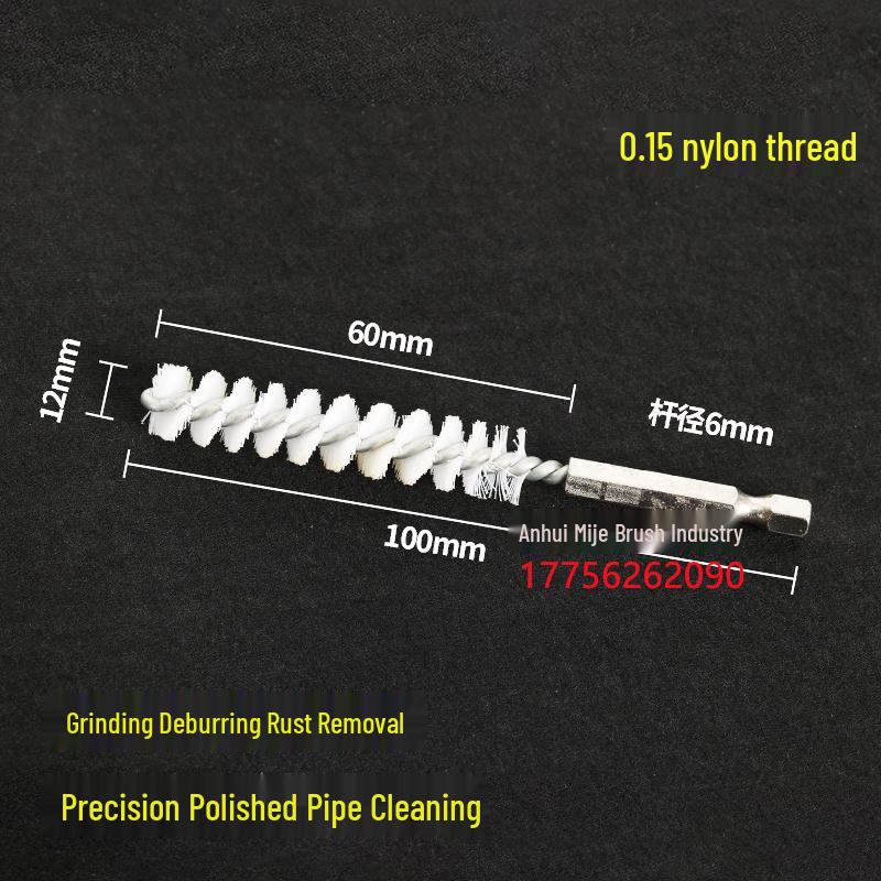 Electric Hex Shank Copper Wire Brush for Deburring, Rust Removal, Grinding, and Polishing