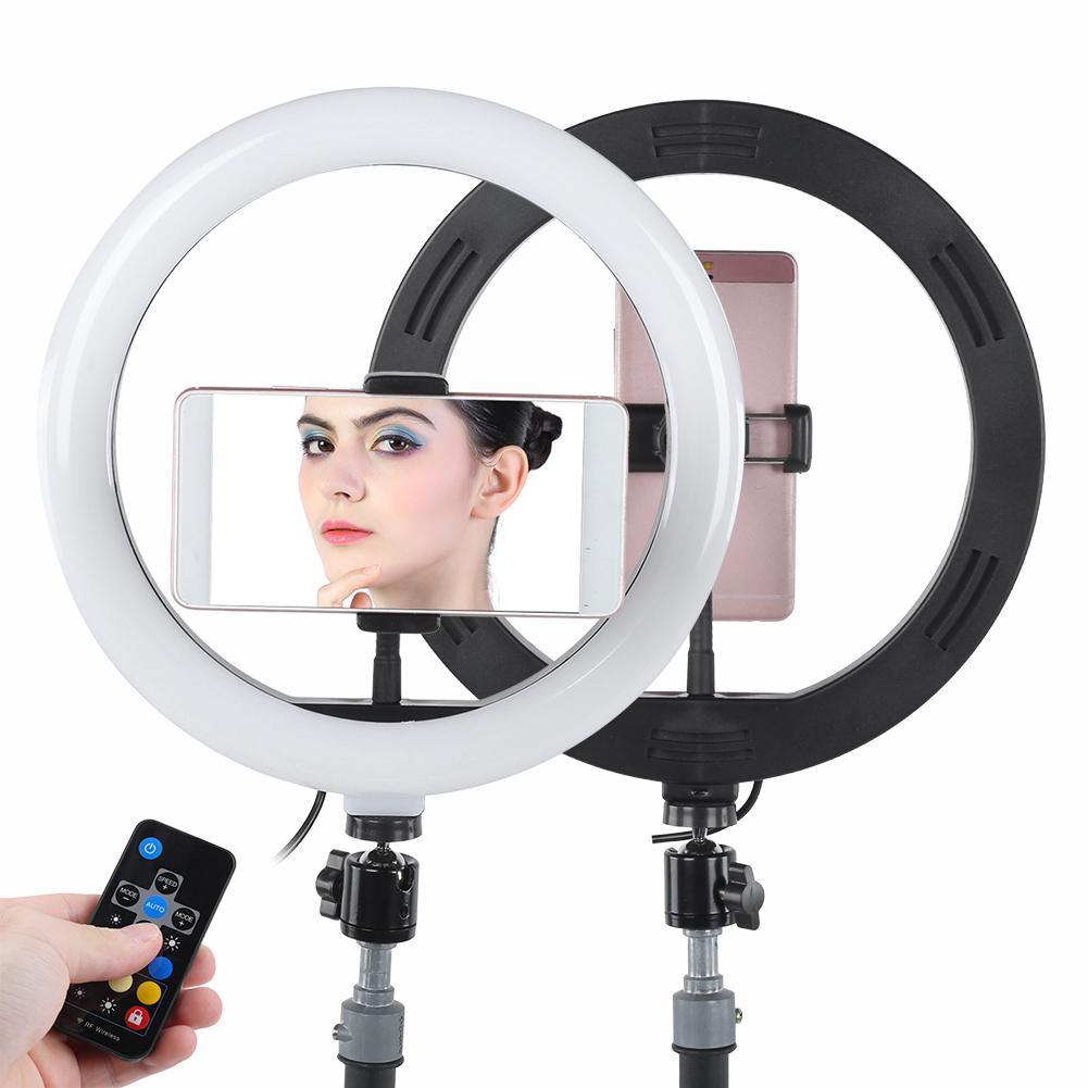 10Inch Ring Light RGB LED Dimming Video Studio Fill Light 3200‑6400K for Vlog Digital Camera
