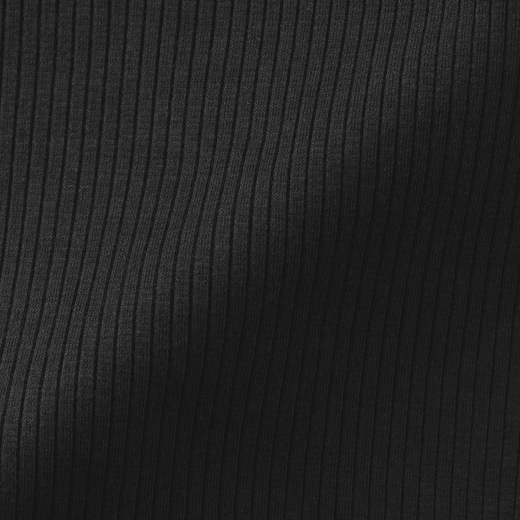 MUJI Smooth Ribbed Bra Tank XL Women's Top, FCB57A6S, Black,