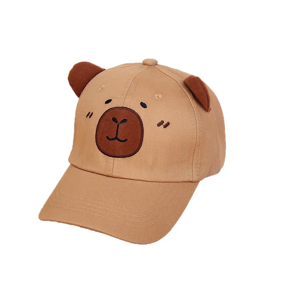 Thin Children Baseball Hat Cotton Baby Sunscreen Hat Fashion Capybara Peaked Cap  Sun Visor