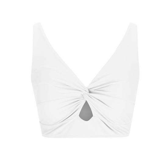 

Женские купальники, верхние части, завязанный спереди, ажурные детали, регулируемые бретели, съемные подушечки, топы для плавания S