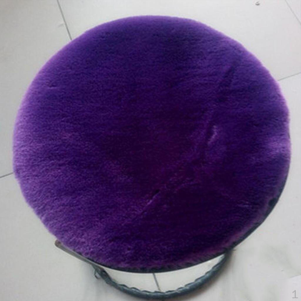 Pads Cushions with Elastic Ties Buckle Round Seat Cushion for Kitchen Office Dining Patio Dorm Purple - 30cm 12 inch 719₽