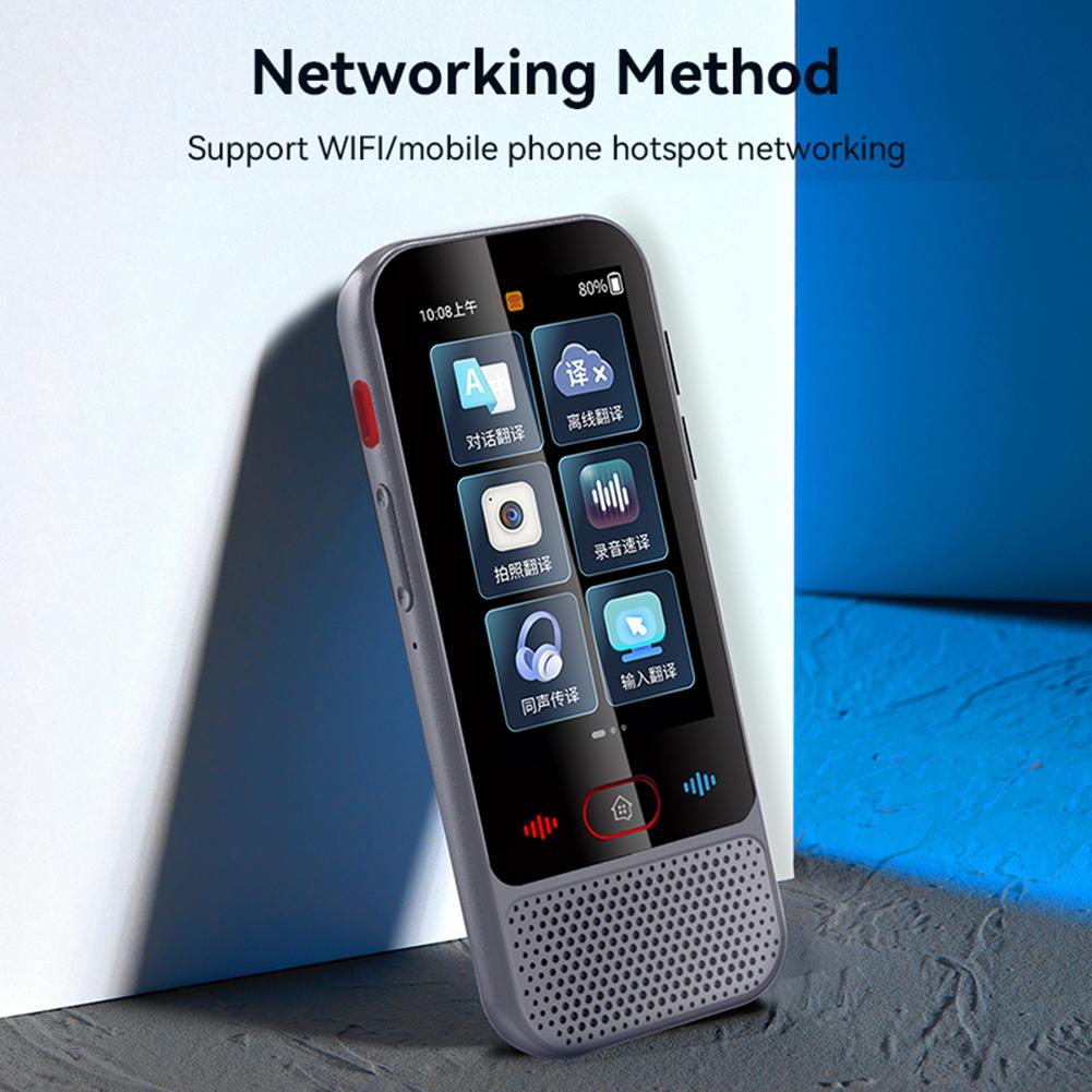 M30 Intelligent Translator WIFI/BT 4.0 139 Languages Online Translator RAM 1GB+ROM 8GB Voice Translator for Travel Business Lear