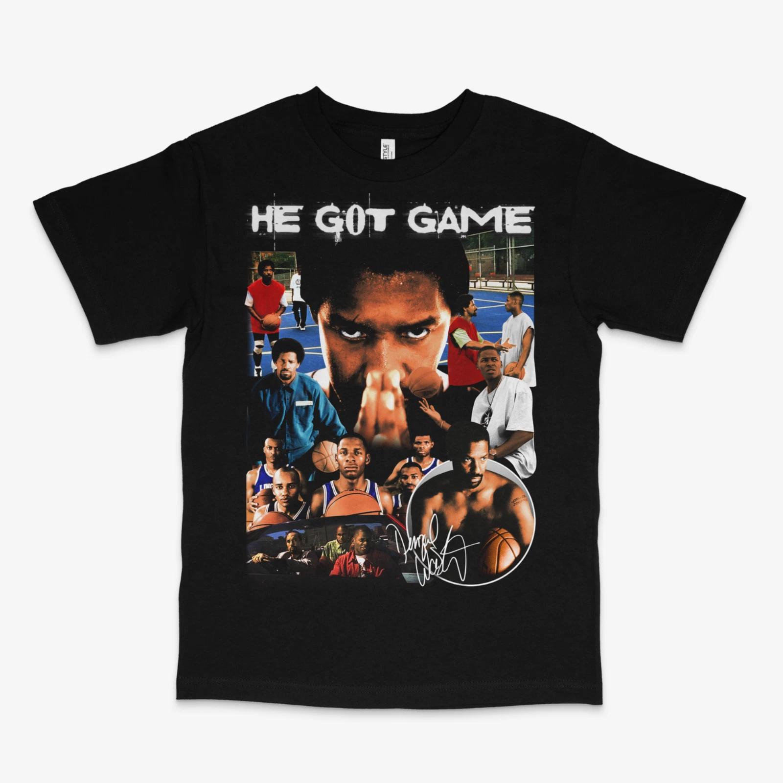 He Got Game Shuttlesworth Black Tee M