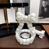 Elegant Bow 3D Printed Jewelry Tray Sweet Baroque Style Sofa-shaped Ring Holder Decorative Creative Shell Shape Jewelry Tray