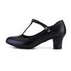 Scarpe da ballo latino in pelle per feste di ballo da donna Scarpe da ballo moderne da interno Waltz Tacco 6 cm