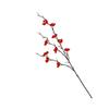 Künstliches Pflaumenarrangement Blume Realistisch Seide Künstlich Frühlingsblütenzweig für Hochzeit Zuhause Rot