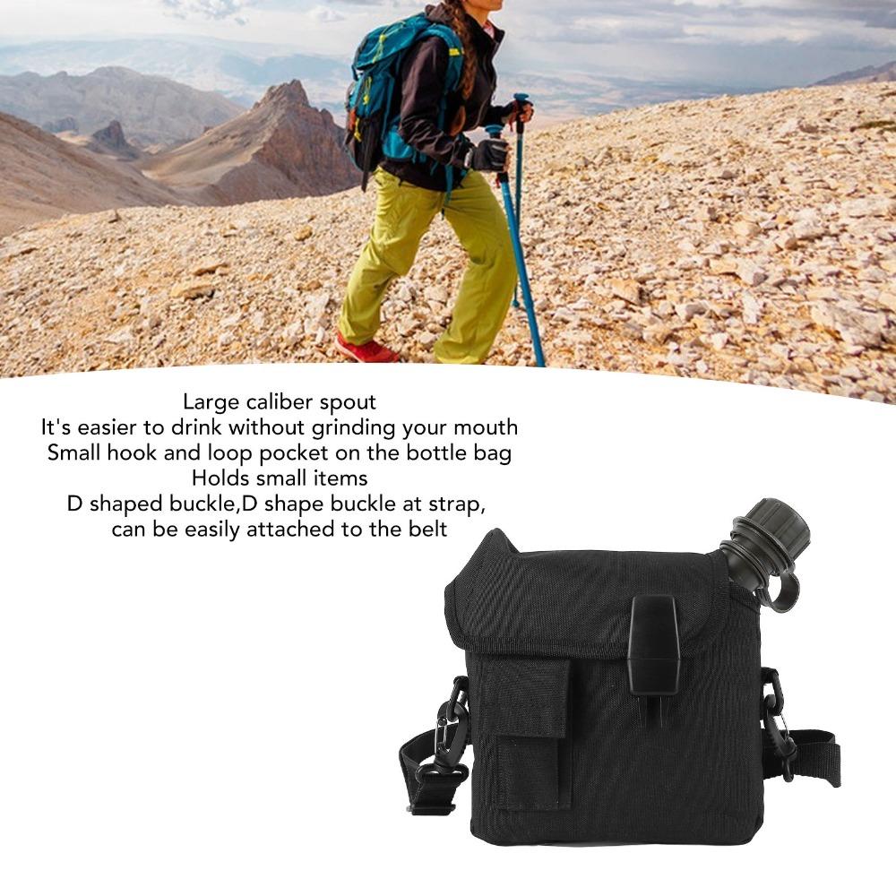 Mit D-förmiger Schnalle Wasserflasche 1,75L Große Kapazität Flasche Langlebig Camping Wasserflasche Wandern