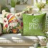 Nordic Dwarf Flower Pattern Home Decor Pillowcase Bedroom Living Room Sofa Decoration Polyester Cushion Cover with Zipper