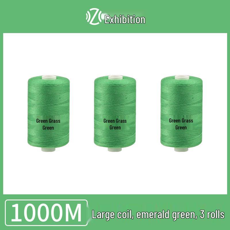 Polyester Sewing Thread - 1000 Yards for Garments & Crafts, Assorted Colors, Small Spool
