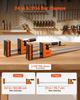 Bar Clamps for Woodworking, 4-Pack, 60.96 cm and 78.7 cm F Clamps, 500 kg Load Limit, Clamp/Spreader 2 Modes, Soft Rubber Pads, Ergonomic Handle,