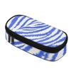 Pencil Bag 300D Polyester Spacious Storage Smooth Zipper with Pen Slots Mesh Pocket and Spacious Main Compartment for Students