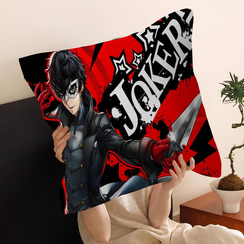 P-Persona 5 C-Classic Anime Personalized picture text home decorative pillows Household Gifts 45x45cm