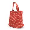 [Hishi-ya Calen Blosso] Zebra Print Handbag, Nishijin-style Weave (red)