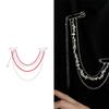 Cool Fringe Detail Metal Pin For Hats Shirts And Backpacks Elegant Double Pin Brooch Unisex Brooch Jewelry