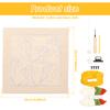 Punch Needle Embroidery Starter Kit with Frame Threads and Needle DIY Flower Pattern Embroidery Arts Hanging Decorations Gifts