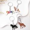 Creativity Zodiac Horse Metal 2026 Year Of The Horse Mascot Pendant Car Ornament Bag Hanging Decoration New Year Gifts