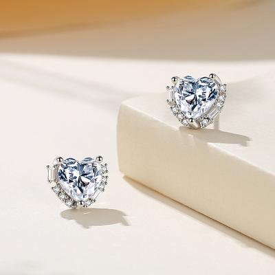 Super Flash Love Ins Cold Wind Stud Earrings Female Girlfriend Earrings Korean Fashion Light Luxury Niche Earrings
