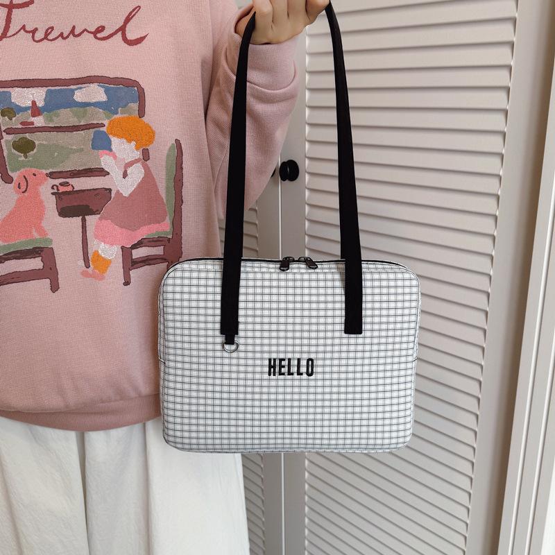 

Стильный корейский чехол-конверт в клетку и colorblock для ноутбука и планшета, для iPad 11 дюймов, ноутбука 13-14 дюймов