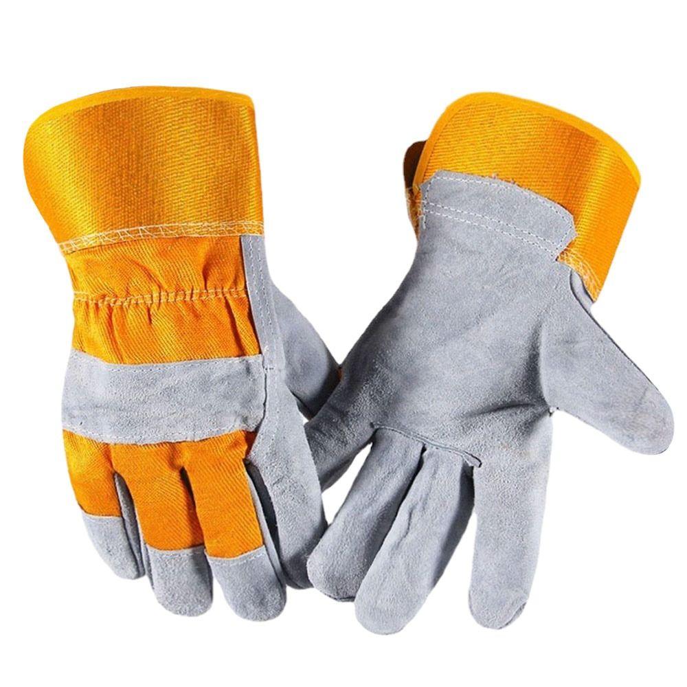

Теплоизоляционные сварочные перчатки из коровьей кожи, защита труда, рабочие перчатки сварщика, защитные перчатки