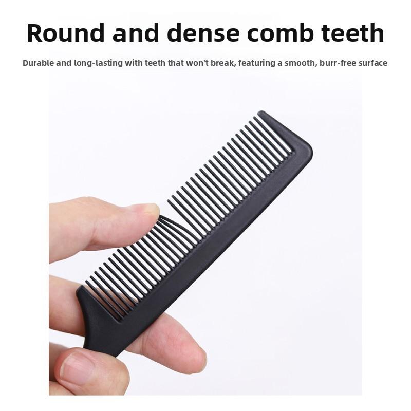 Plastic Hair Comb Set With Fine And Wide Tooth Combs For Salon And Home Use