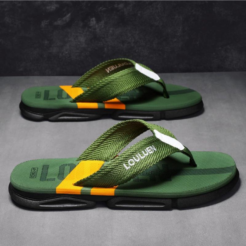 

2026 Летние мужские тапочки Универсальные шлепанцы Мужские тапочки Мужские сандалии с перемычкой Сандалии для мужчин Chanclas De Hombre 39 зелёный