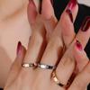 Japanese-Korean High-End Light Luxury Micro-Inlaid Ring - Classic & Durable Women's Fashion