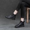 Bocanci Martin Vintage Toamnă/Iarnă pentru Fete, Ghete Scurte Versatile, Tocuri Groase, Bocanci Chelsea pentru Femei
