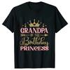 Birthday Princess T-shirt DAD MOM Brother Sister Family Gathering Birthday Party Tshirt Aesthetic Clothing