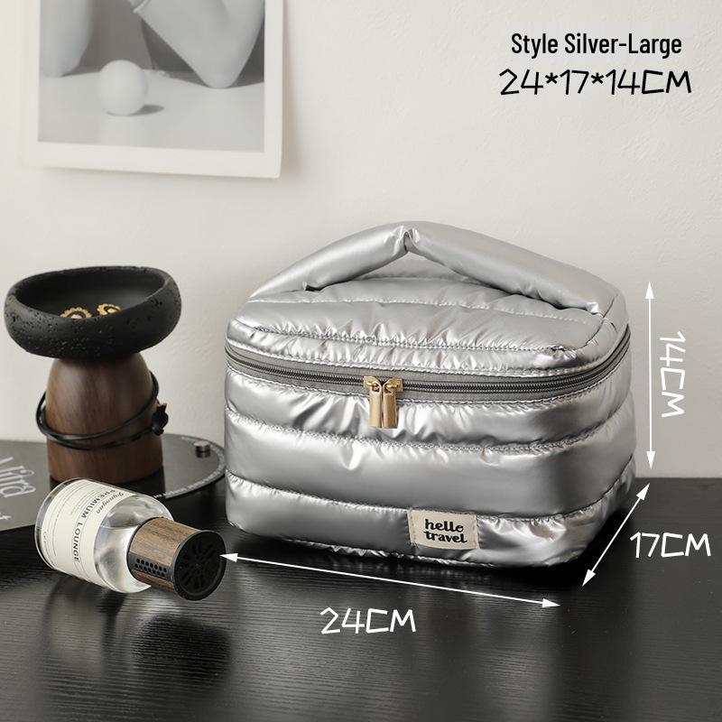 

Fuduo Bangbang Waterproof Cotton Makeup Bag - Large, Portable Cosmetic & Toiletry Storage